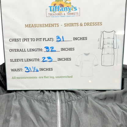 Holloway Black Hooded Lightweight Full-Zip Jacket 3XL With Reflective Accents