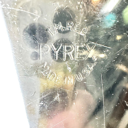 Vintage Pyrex Clear Glass Scalloped Edge Pie Dish 9 inch Round Made In USA