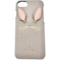 Kate Spade New York iPhone 7 Case Bunny Ears Whiskers Design 5.5 x 2.5 Taupe EUC
