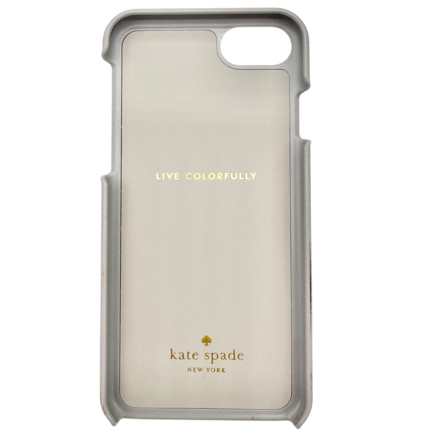 Kate Spade New York iPhone 7 Case Bunny Ears Whiskers Design 5.5 x 2.5 Taupe EUC