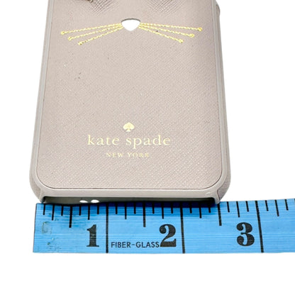 Kate Spade New York iPhone 7 Case Bunny Ears Whiskers Design 5.5 x 2.5 Taupe EUC