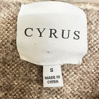 Cyrus Womens Elk Plaid Jacket With Faux Fur Collar Button Closure -Style C392314