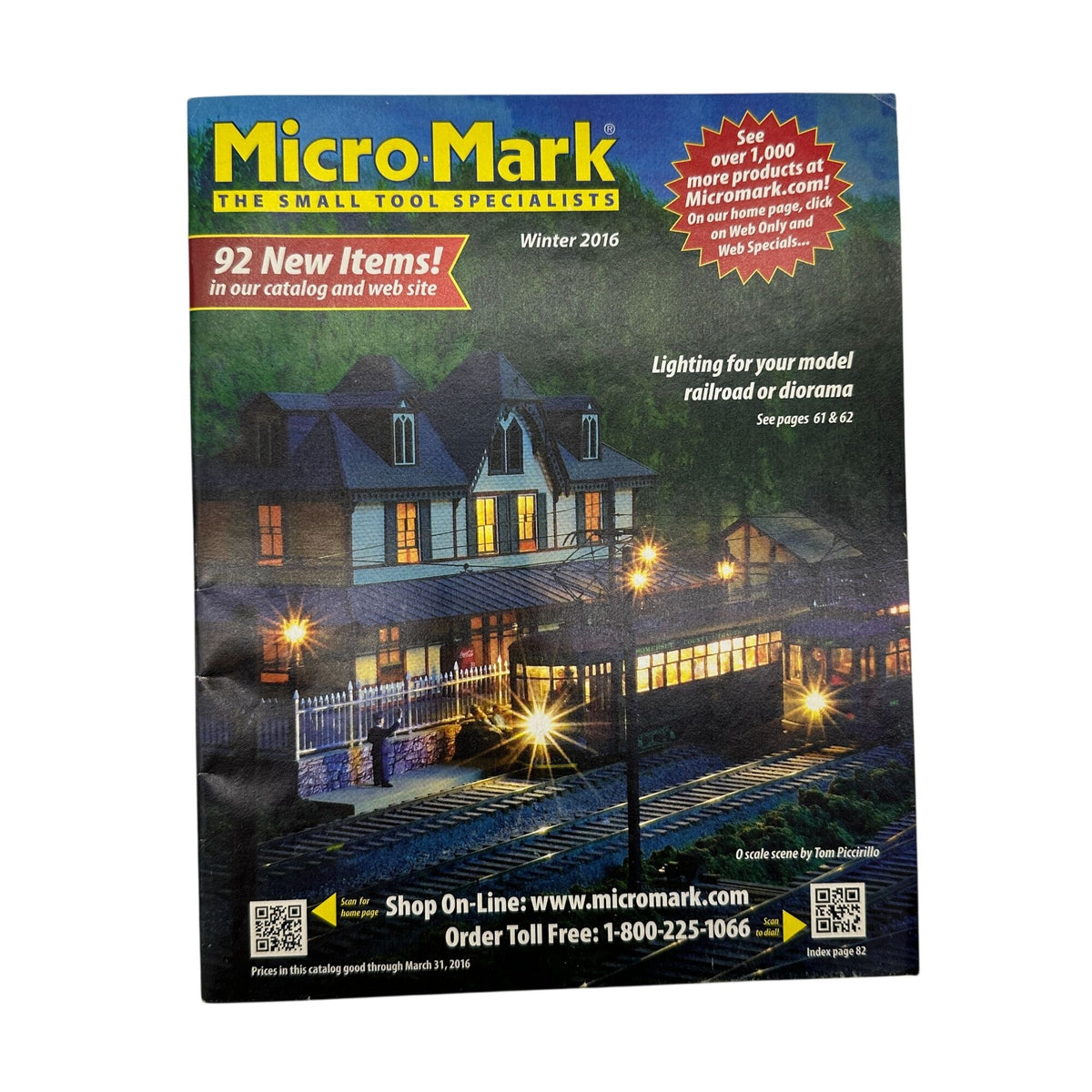 Micro Mark Winter 2016 Small Tools Catalog Feat Model Railroad & Diorama Supply