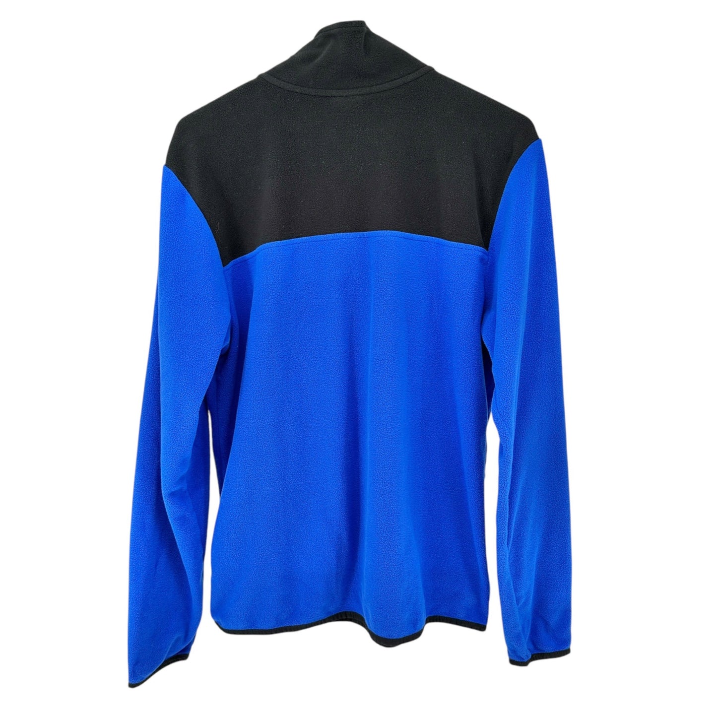 The North Face Fleece Pullover Mens M Blue Black Quarter-Zip Lightweight Soft LS
