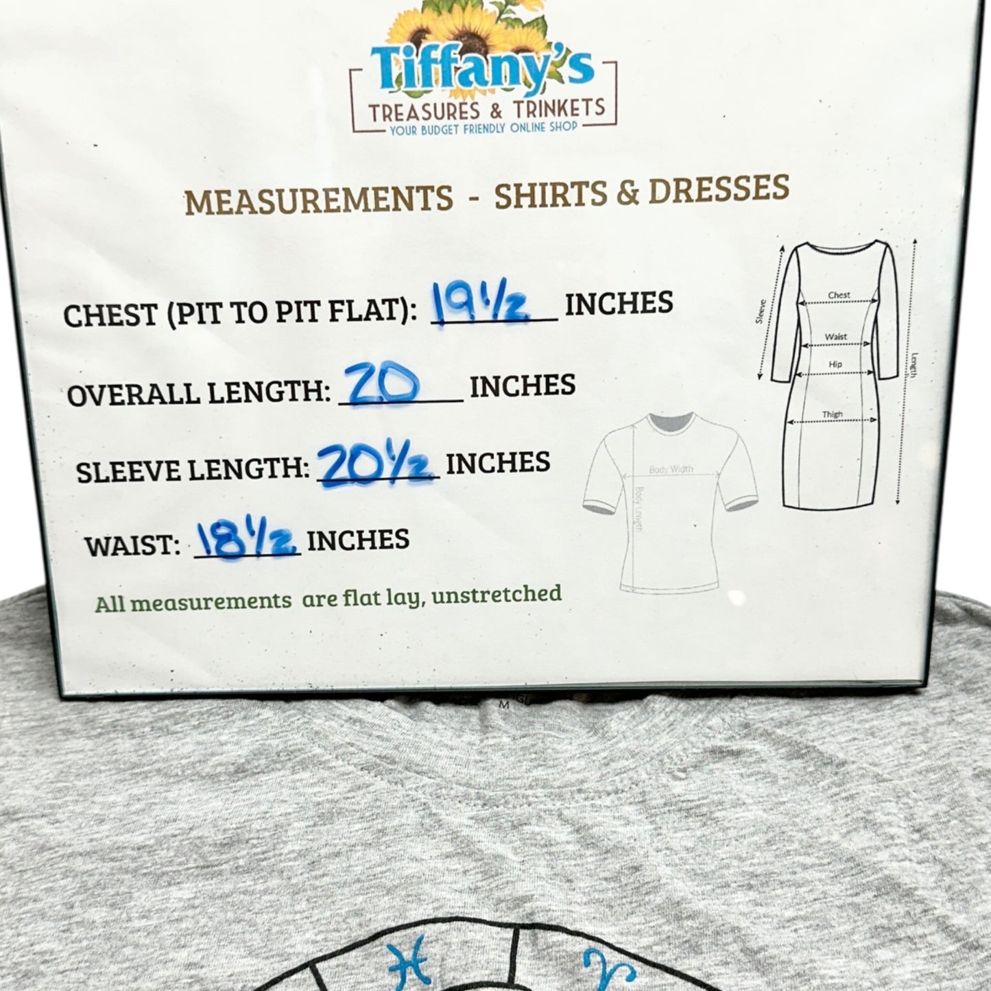 Miken Flow Long Sleeve Tee Shirt Womens M Sun and Moon Zodiac Graphic Design