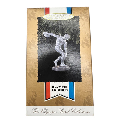 Hallmark Keepsake Ornament Olympic Triumph 1996 Atlanta Games Athlete Discus 4"H