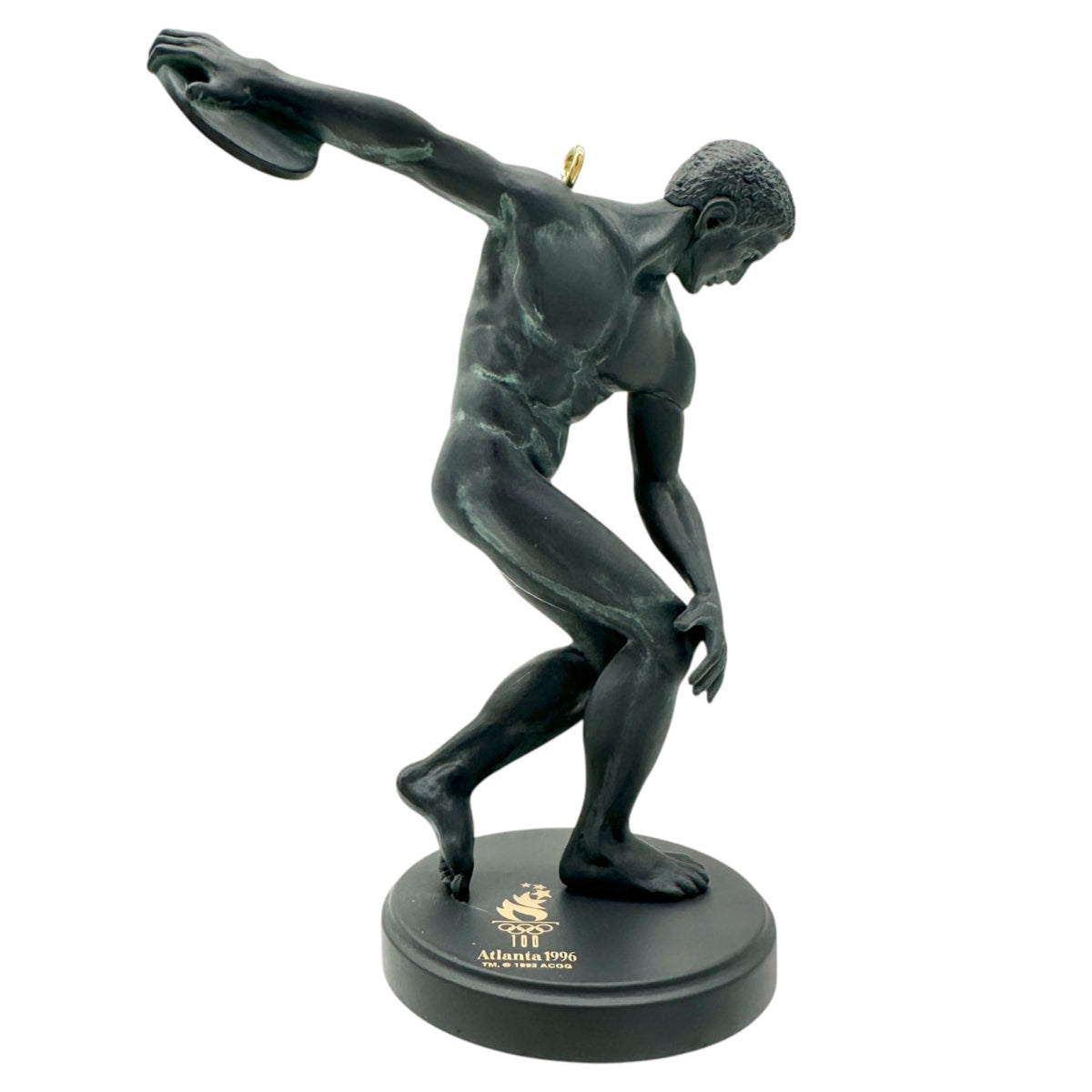 Hallmark Keepsake Ornament Olympic Triumph 1996 Atlanta Games Athlete Discus 4"H
