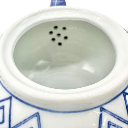 Bella Casa By Ganz Teapot with Lid Blue White Porcelain Floral 9 x 6 inches
