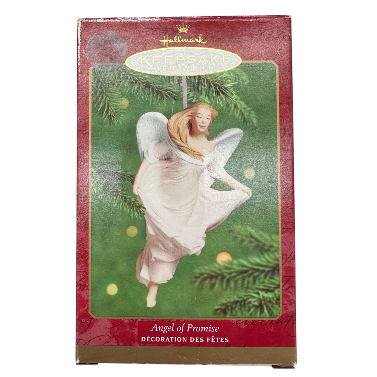 Hallmark Keepsake Ornament Angel Of Promise 2000 Porcelain Breast Cancer Andrews