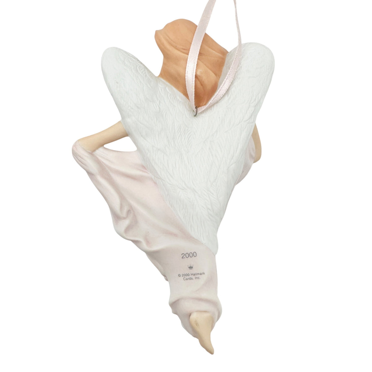Hallmark Keepsake Ornament Angel Of Promise 2000 Porcelain Breast Cancer Andrews