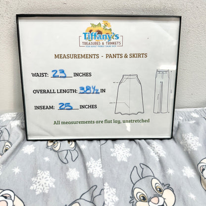 Disney Thumper Fleece Sleepwear Pants 3X Gray Snowflake Print Elastic Waist