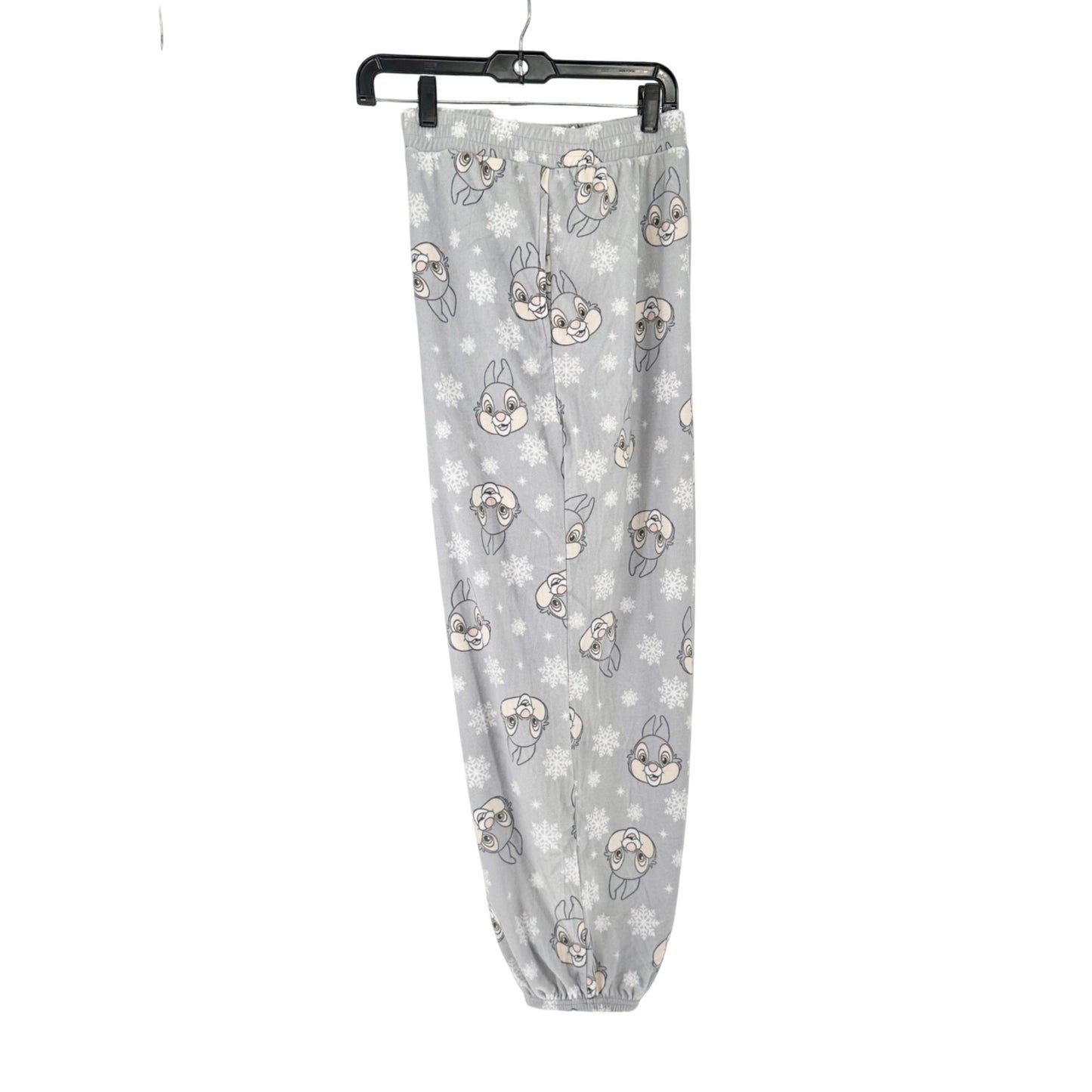 Disney Thumper Fleece Sleepwear Pants 3X Gray Snowflake Print Elastic Waist