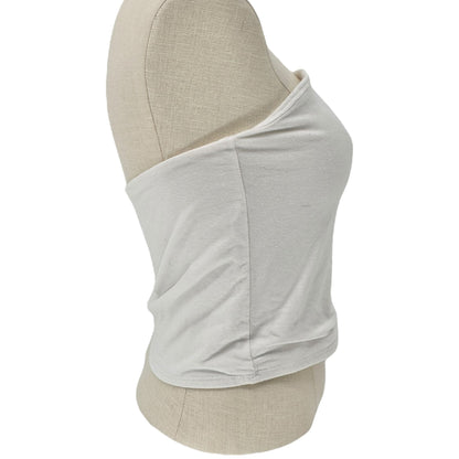 Wild Fable Strapless Tube Top Womens L White Cotton Blend Stretchy