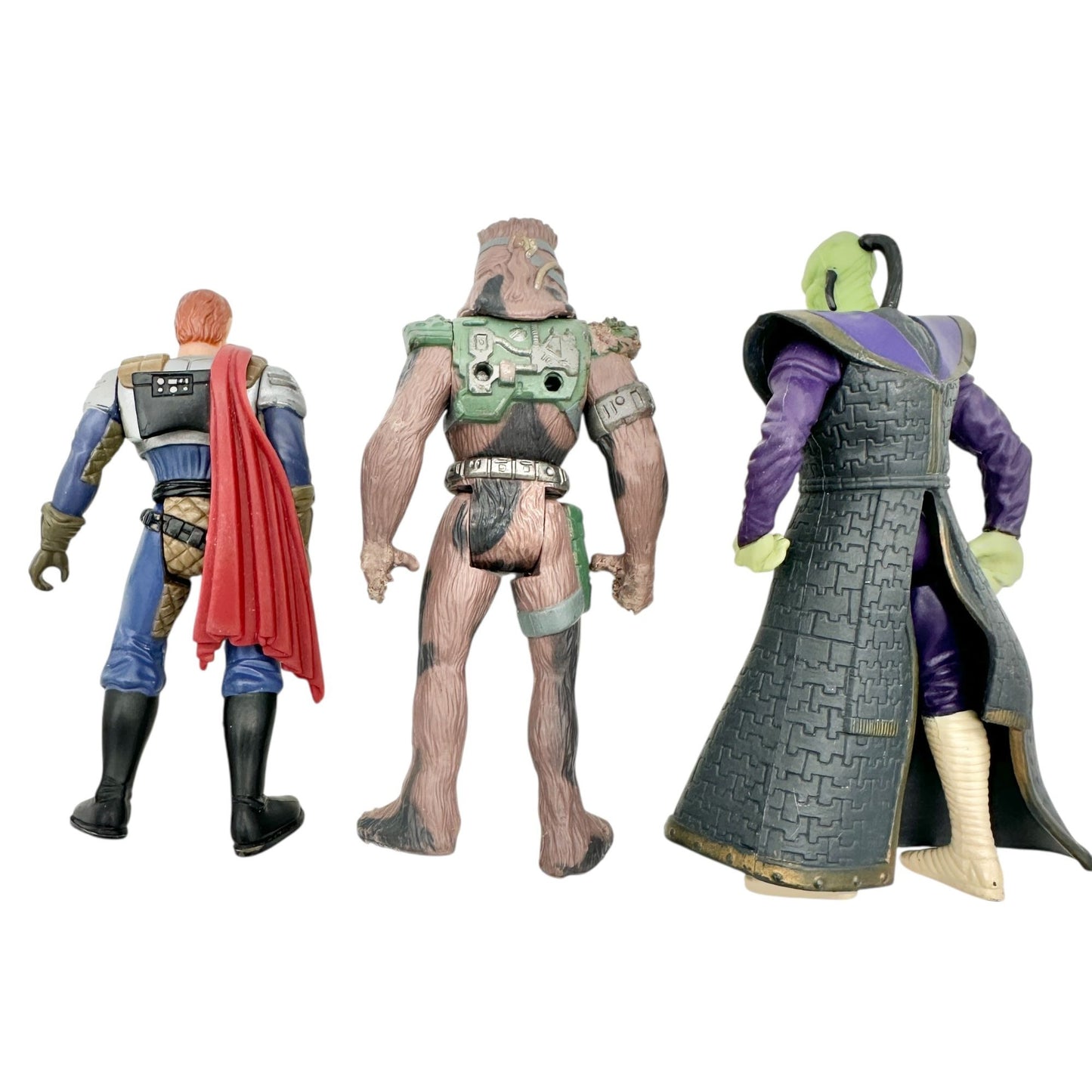 Vtg Star Wars Action Figures Trio Chewbacca Jedi Knight Sith Lord Collectibles
