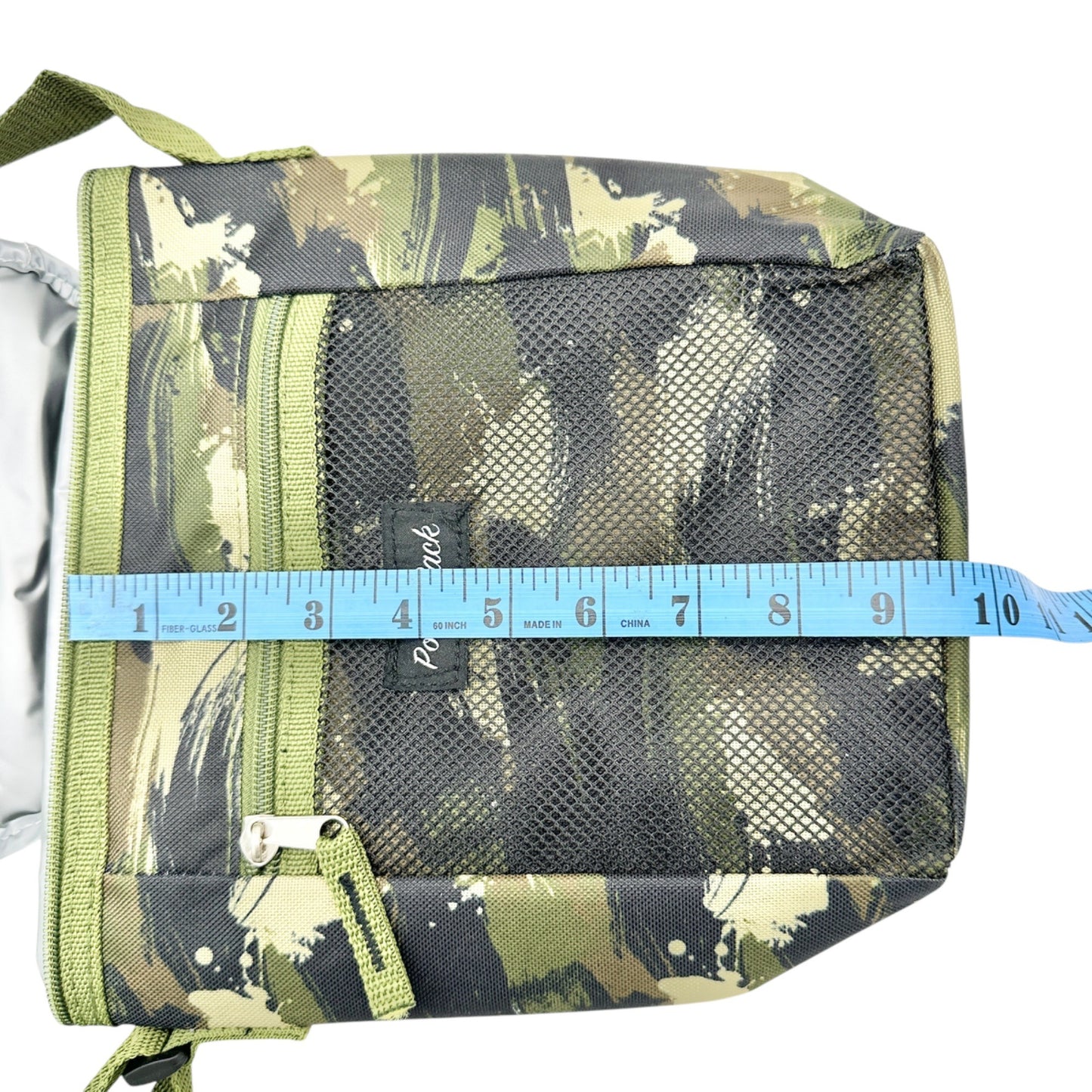 Polar Pack Camo Insulated Lunch Cooler Bag With Adjustable Shoulder Strap & Mesh Pocket