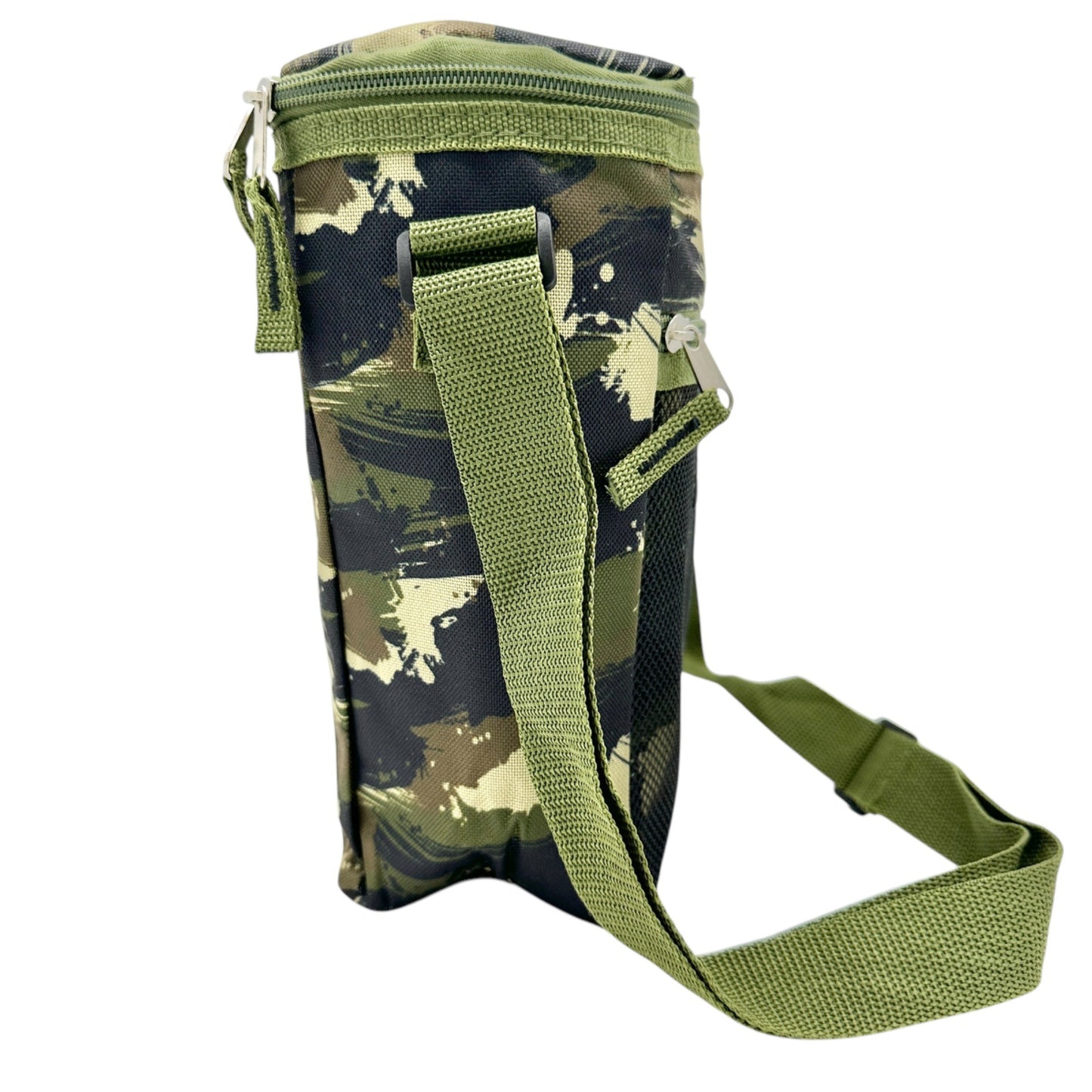 Polar Pack Camo Insulated Lunch Cooler Bag With Adjustable Shoulder Strap & Mesh Pocket