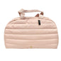 Victorias Secret Quilted Weekender Bag Dusty Pink Gold Logo NWT Travel Tote