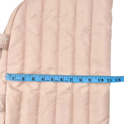 Victorias Secret Quilted Weekender Bag Dusty Pink Gold Logo NWT Travel Tote