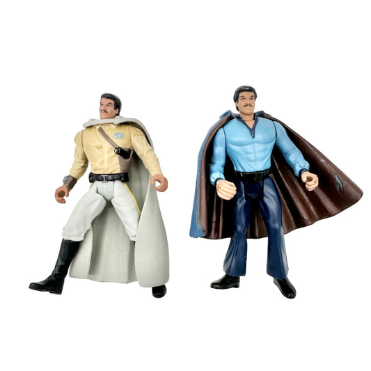 Vintage Lando Calrissian Action Figures Pair With Capes Star Wars Collectibles