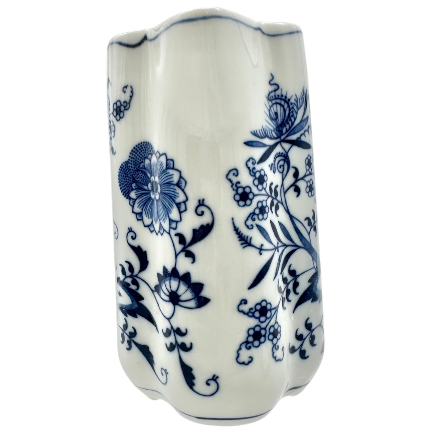 Blue Danube Vintage Pitcher Blue Onion Pattern Porcelain Floral Design China