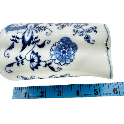 Blue Danube Vintage Pitcher Blue Onion Pattern Porcelain Floral Design China