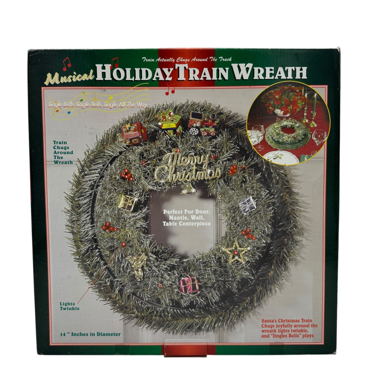 Musical Holiday Train Wreath Merry Christmas Presents Not Working
