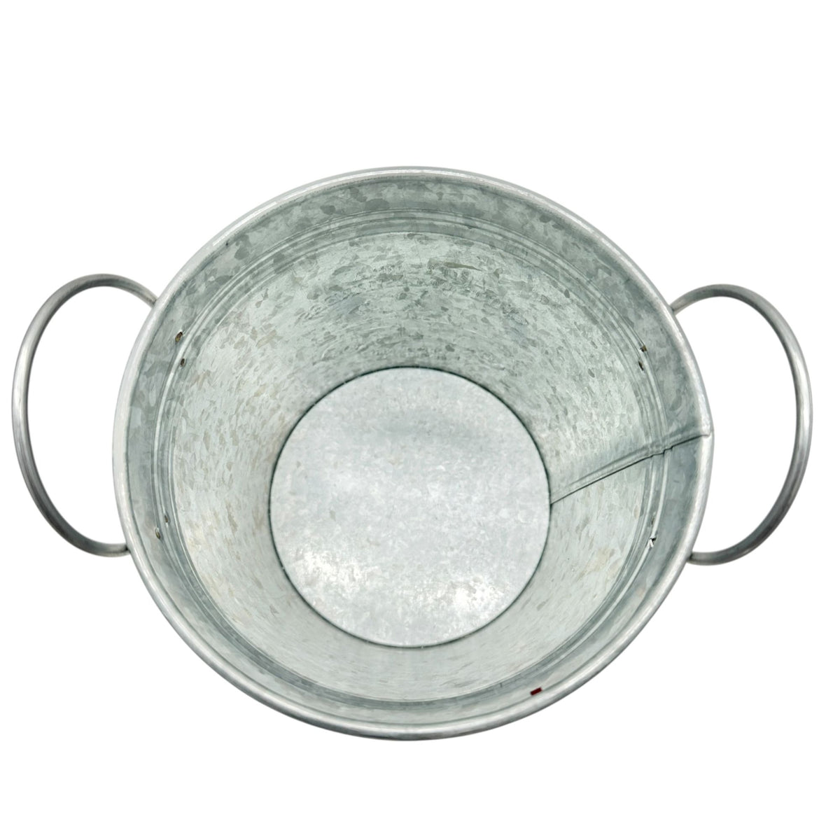 Ashland Holiday Christmas Trees Galvanized Metal Bucket With Handles 6" x 6.5"