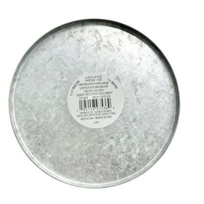 Ashland Holiday Christmas Trees Galvanized Metal Bucket With Handles 6" x 6.5"