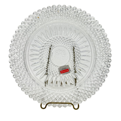 Vintage Fostoria American Lead Crystal AVON 92nd Anniversary 8 inch Plate