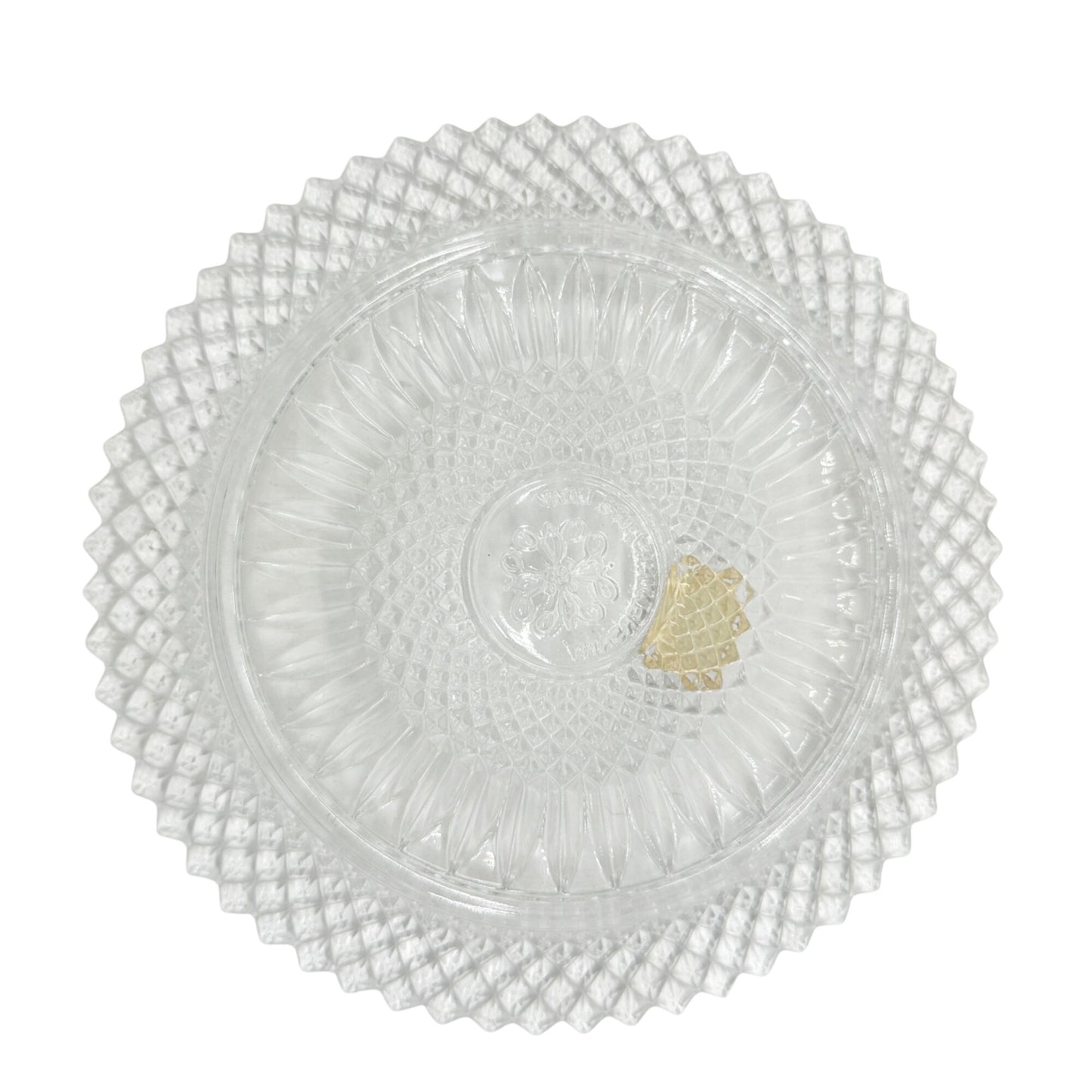 Vintage Fostoria American Lead Crystal AVON 92nd Anniversary 8 inch Plate