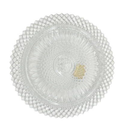 Vintage Fostoria American Lead Crystal AVON 92nd Anniversary 8 inch Plate