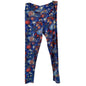 LuLaRoe Leggings Womens Tall and Curvy Blue Fireworks Patriotic Americana