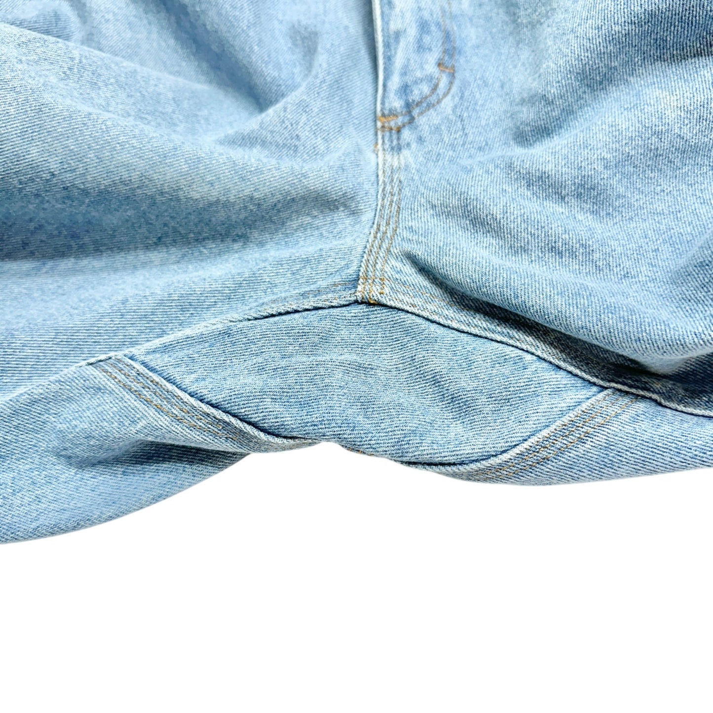 Duluth Trading Co Relaxed Fit Jeans Mens 38x32 Light Blue Cotton Denim Pockets