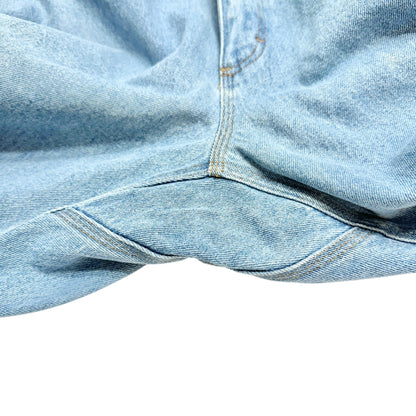 Duluth Trading Co Relaxed Fit Jeans Mens 38x32 Light Blue Cotton Denim Pockets
