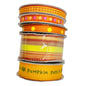 Halloween Fall Autumn Crafting Ribbon Bundle of 5 Spools Orange Yellow Vibrant
