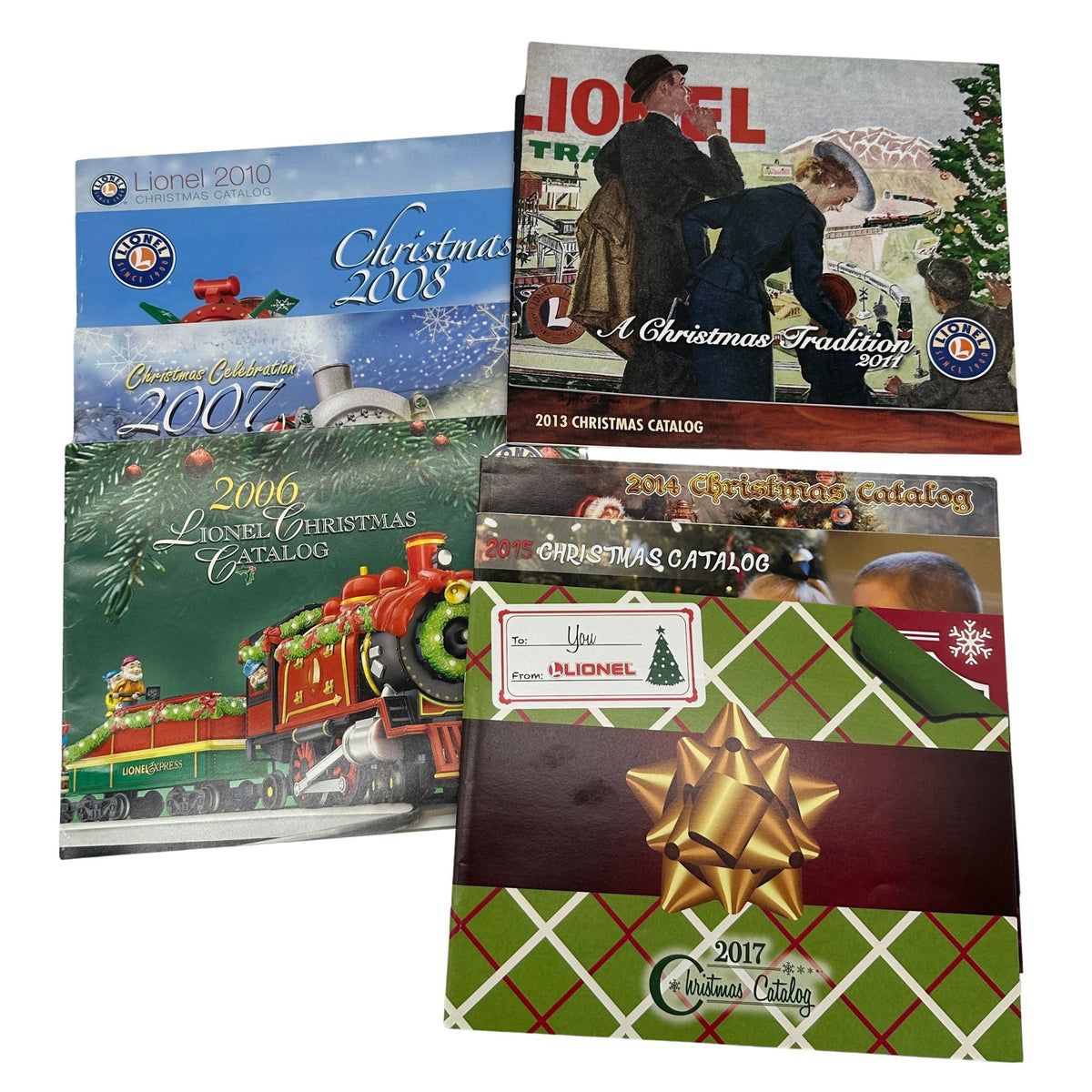Set Of 9 Lionel Christmas Catalogs 2006-2017 Collectible Train Holiday Booklets