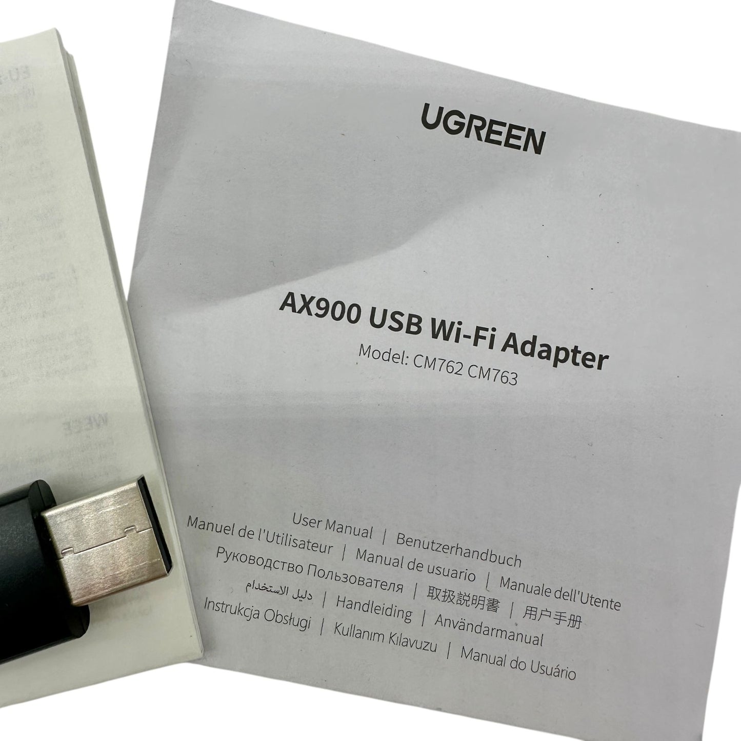 Ugreen AX900 USB Dual Band Wi-Fi Adapter CM762/CM763 Black NWOB