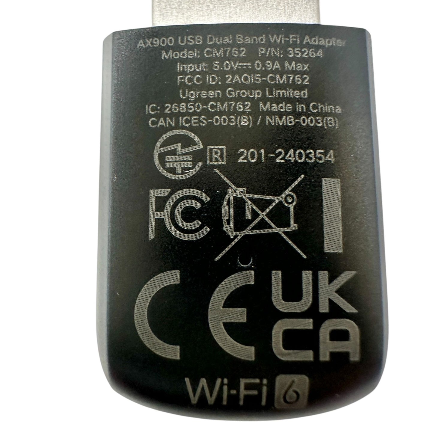 Ugreen AX900 USB Dual Band Wi-Fi Adapter CM762/CM763 Black NWOB