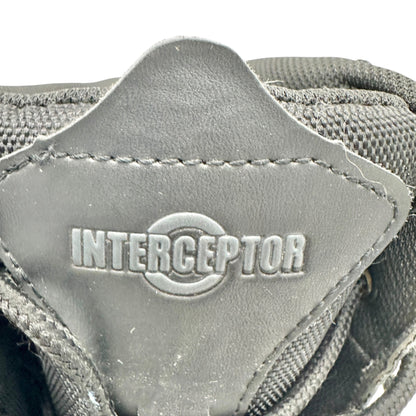 Interceptor Black Tactical Boots Mens 8.5 Leather Synthetic Upper Rubber Sole