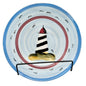 Alco Lighthouse Ceramic Plate 8 Inch Blue Red Coastal Decor By Alco