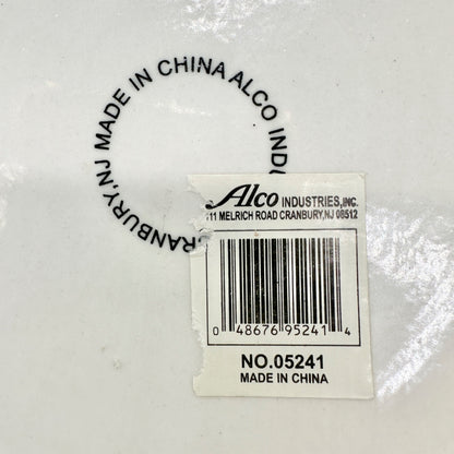 Alco Lighthouse Ceramic Plate 8 Inch Blue Red Coastal Decor By Alco