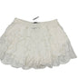 Torrid 2X Ivory Scalloped Lace Shorts Womens Elastic Waist Floral Overlay Light