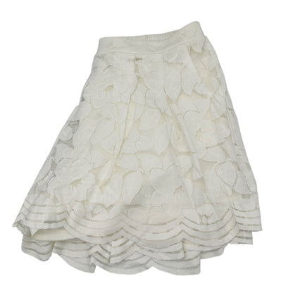 Torrid 2X Ivory Scalloped Lace Shorts Womens Elastic Waist Floral Overlay Light