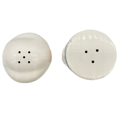 Vintage Chef Ceramic Salt and Pepper Shaker Set With Red Checkered Design