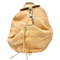 Rebecca Minkoff Genuine Leather Backpack Tan With Silver Accents 13 x 9.5 x 6
