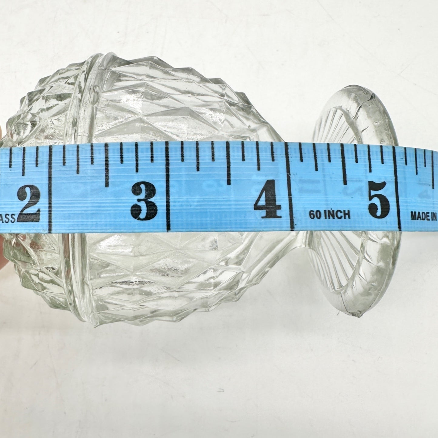 Vintage Pressed Sawtooth Glass 4pc Childrens Tableware Set TS-45 Smooth Top