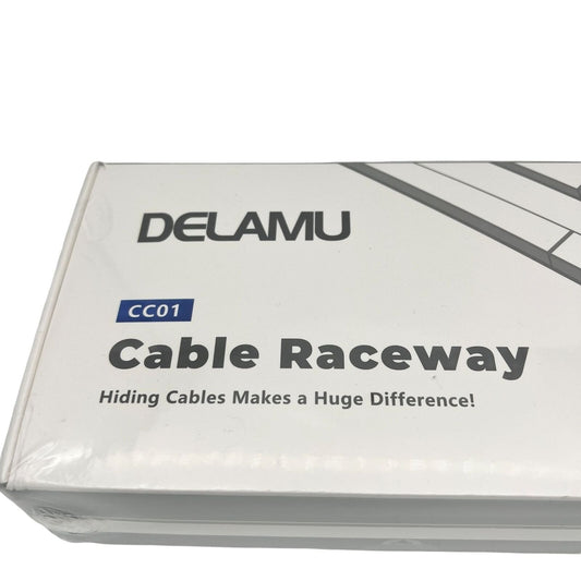 Delamu Cable Raceway Cover Cord Concealer CC01 White 55 in NIB