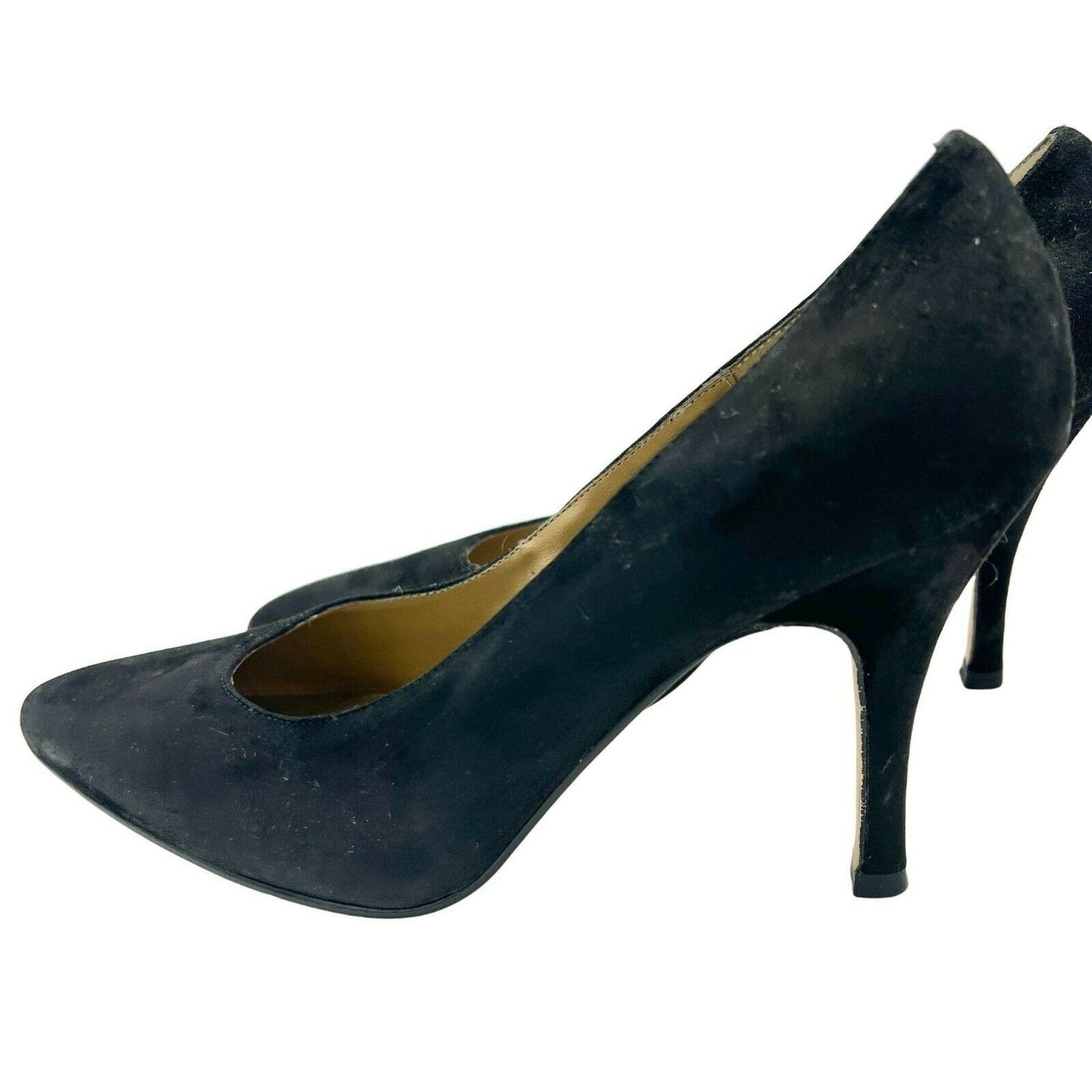 Jennifer Moore 6.5B Black Suede Look Classic High Heeled Pumps