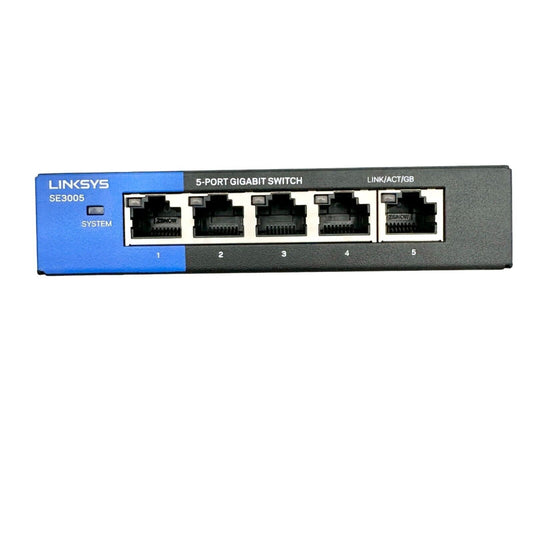 Linksys 5-Port Gigabit Switch Computer Networking 5 x 3.5