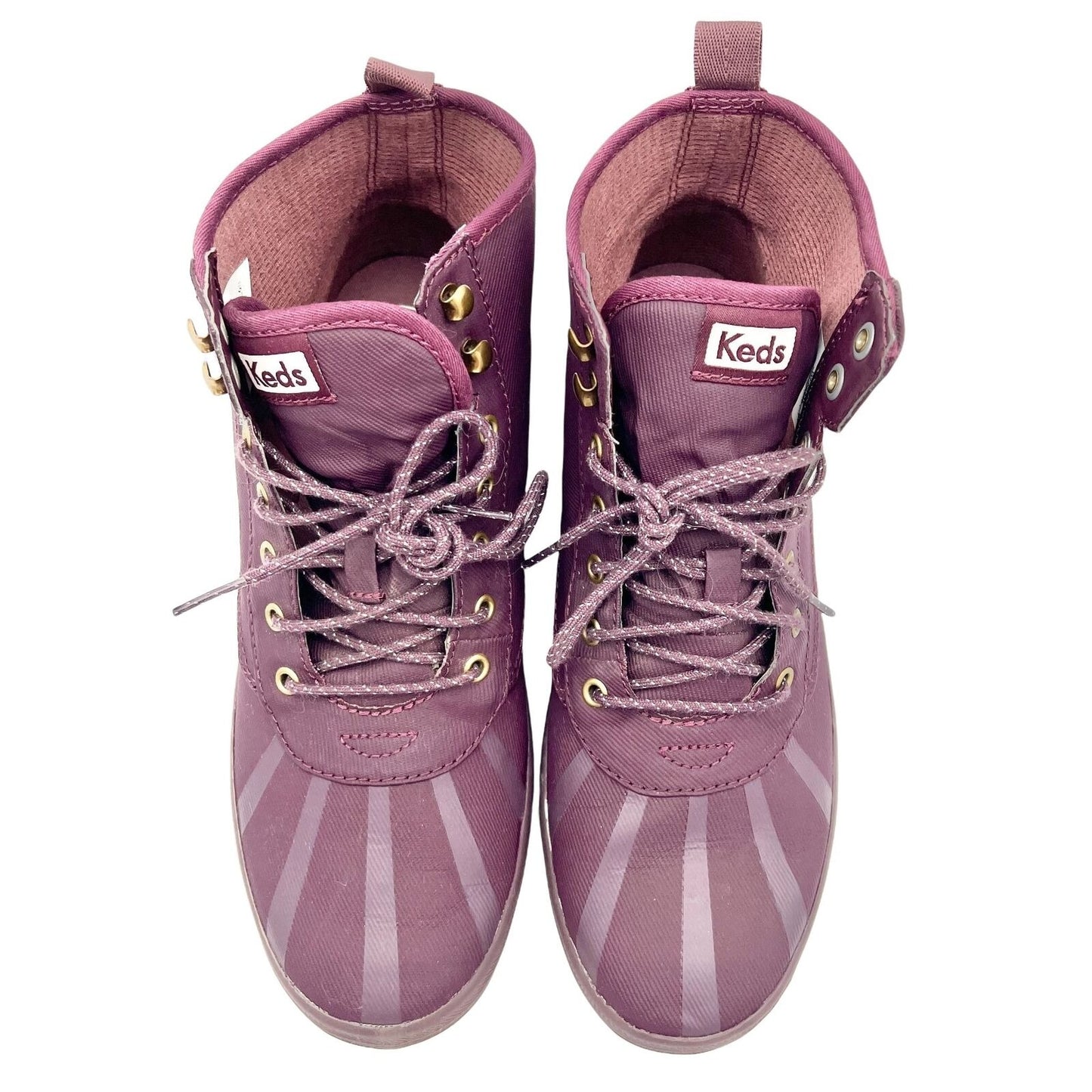 Keds Size 10 Dream Foam Wine Color Lace Up Short Boots